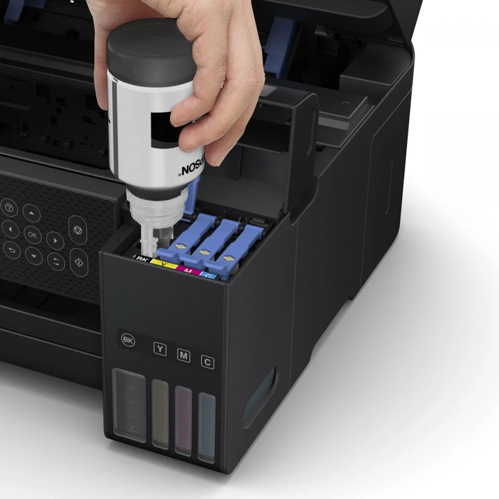 0106009 IMPRESORA EPSON MULTIFUNCION L4260 INALAMBRICA SISTEMA DE TINTA CONTINUO/IMPRIME 7500PN O 6000PC/COPIA 33 ppmN 15 ppmC/ESCANEA 1200 x 2400 dpi/WIFI/DUPLEX/FOTOS DE 10X15/LCD/TINTA 504/GARANTIA DE 1 AÑO - Imagen 3