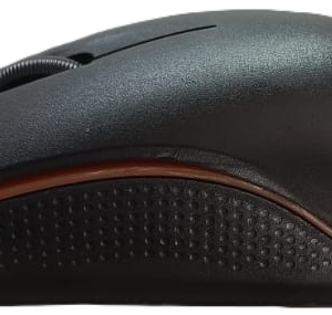 012800088 MOUSE OPTICO GAZAL KL-047/1000DPI/1.5MTS /USB/NEGRO CON LUZ LED ROJO